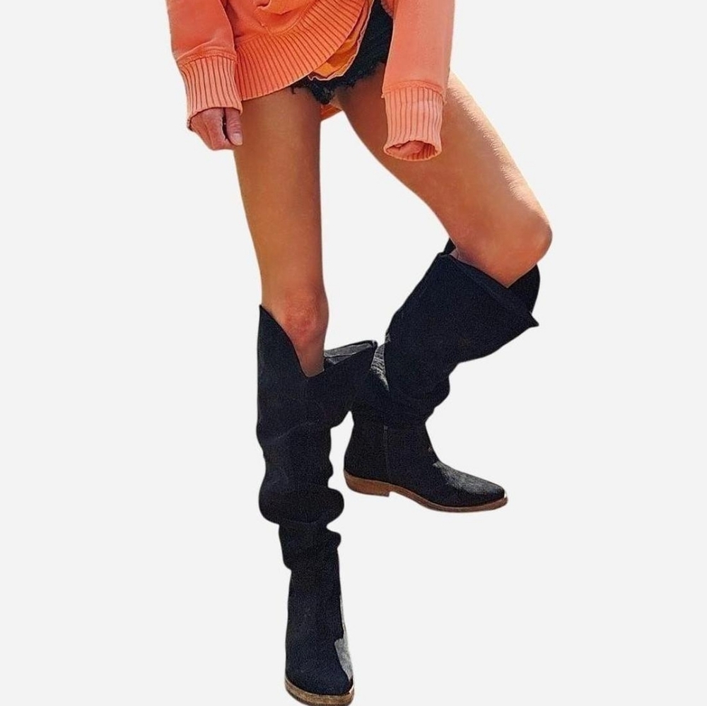 Free People Suede Slouch Boots - Picture 12 of 12